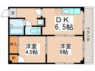 リーハイム北山の物件間取画像